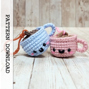 Crochet Pattern: Cuppa Joe Coffee Mug Amigurumi | Cup of Joe | Cute Coffee Lovers Pattern | PDF Instant Download | Café Decor Gift Idea