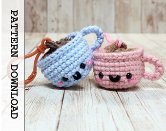 Crochet Pattern: Cuppa Joe Coffee Mug Amigurumi | Cup of Joe | Cute Coffee Lovers Pattern | PDF Instant Download | Café Decor Gift Idea