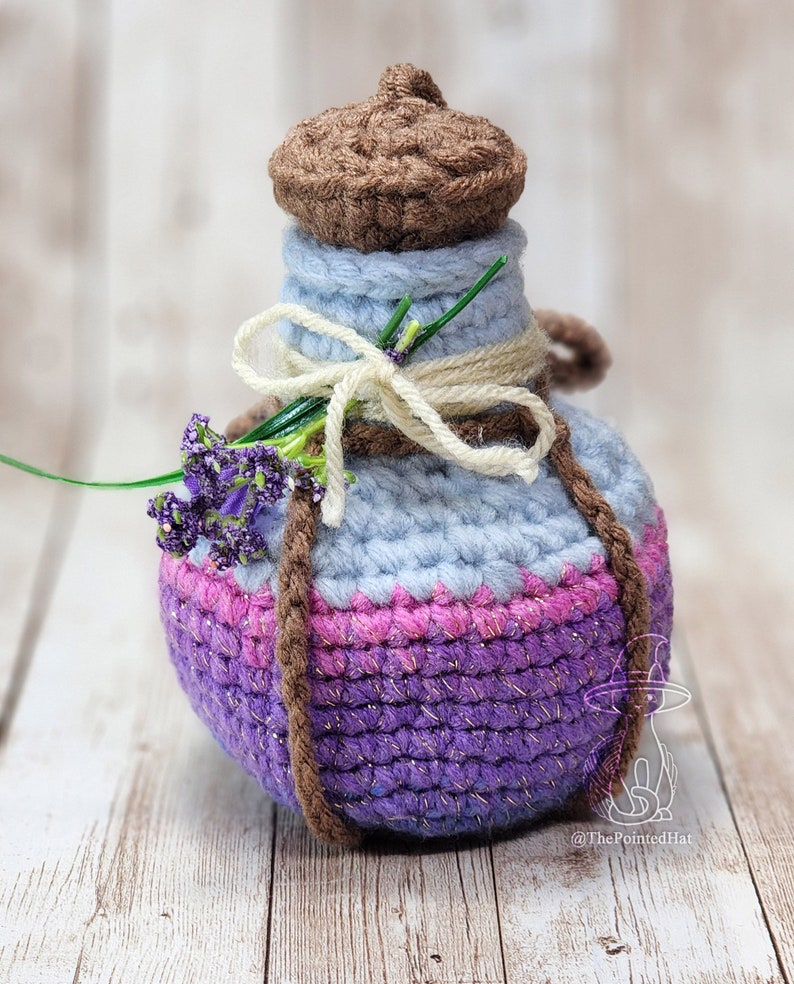 CROCHET PATTERN: Potion Bottle Dice Bag Belt Pouch zdjęcie 3