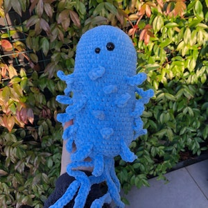 Bacterium Plushie E. coli | Amigurumi Bacterium | Crocheted Stuffed Animal Bacteria | Handmade Plushie | Handmade Stuffed Animal