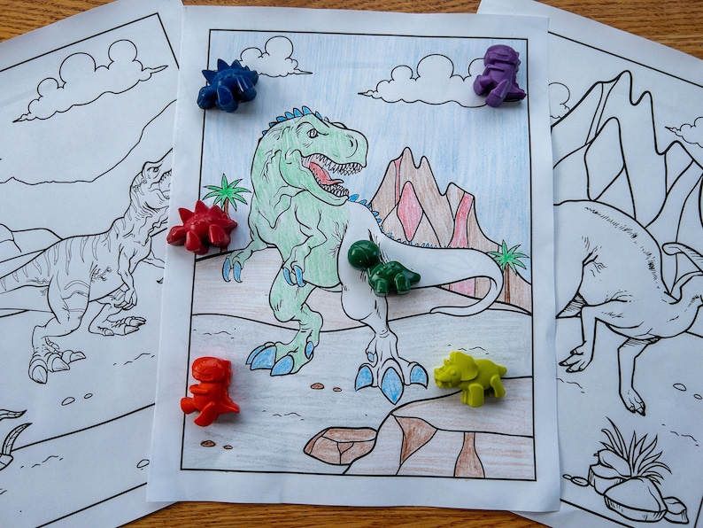 Dinosaur Coloring Pages 40 Dinosaur Pictures to Download & - Etsy