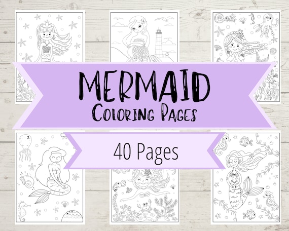 Lifetime Deal Overview of 1000+ Mermaid Coloring Pages
