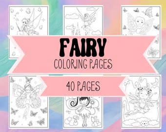 Dibujos de hadas para colorear - Hermosas hadas para colorear para niños y adultos - Descarga e imprime páginas de hadas para colorear - Libro para colorear para niñas