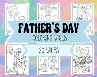 Father's Day Coloring Pages for Kids - Happy Father's Day Printables for Children