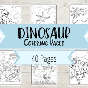 Dinosaur Coloring Pages - 40 Dinosaur Pictures to Download & Print for Children&#39;s Coloring Books- Dinos for Boys, Girls, and Adults Coloring