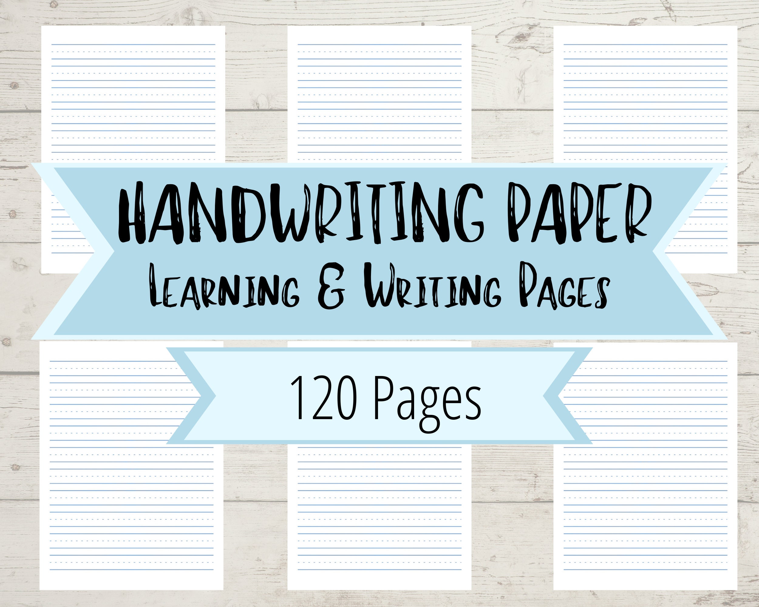 Writing Paper For Kids: ABC Kindergarten And Preschool Writing Paper With  Lines 120 pages 8.5x11 Handwriting Paper