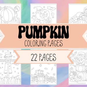 Pumpkin Coloring Pages for Kids - Kids Halloween Activity - Download & Print - Halloween Coloring Pages - Spooky Jack-O-Lantern - Pumpkins