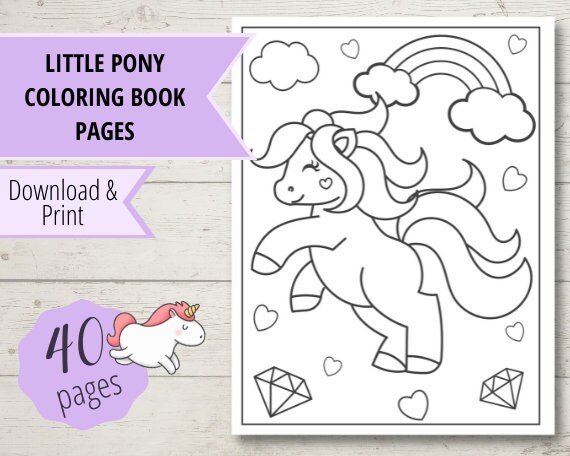 Horse &amp; Pony Coloring Pages Printable Coloring Pages for Boys, Girls ...