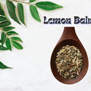 28 Gram Dried Lemon Balm 100% Organic | Dried Herbs | Herbal Tea | All Natural | All Organic, No Additives