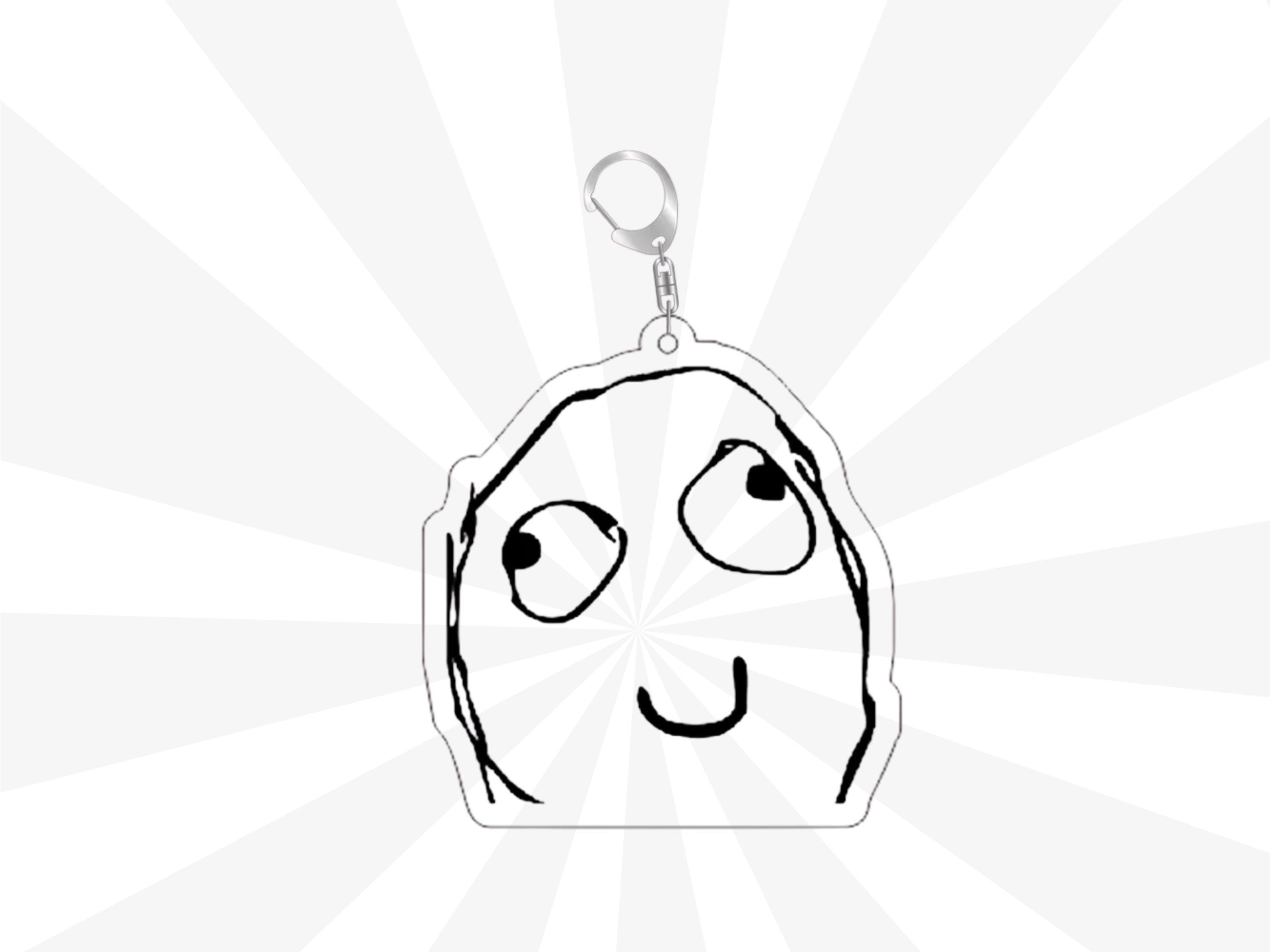Trollface keychain - Etsy 日本, image size:3000x2250