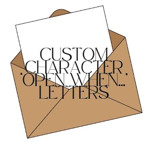 Letras personalizadas de "Abrir cuando" (5 o más letras)