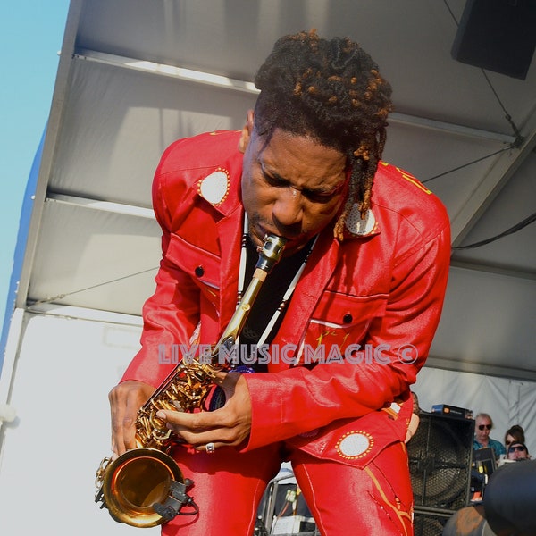 Jon Batiste Performing Live. Limited Edition Glossy Print