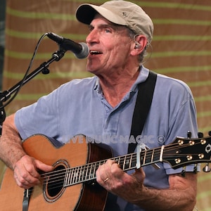 James Taylor Performing Live. Limited Edition Glossy Print