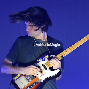 Jonny Greenwood of Radiohead performing live. Limited Edition Concert Print