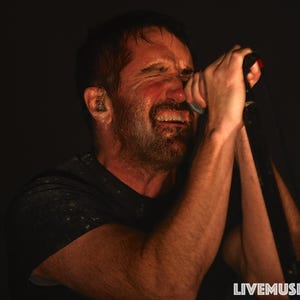 Trent Reznor of Nine Inch Nails performing Live - Glossy Print