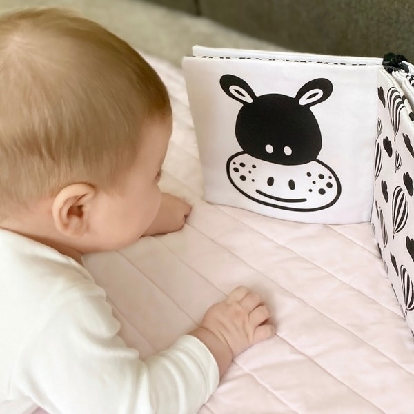 My Quiet Book, Organic Cotton Baby Soft Book with High Contrast Illustrations