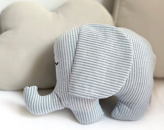 Elephant Soft Toy in Organic Cotton