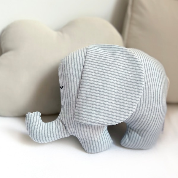 Elephant Soft Toy in Organic Cotton