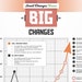Small Changes Vs Big Changes Poster Etsy