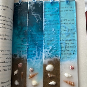Ocean Resin bookmark