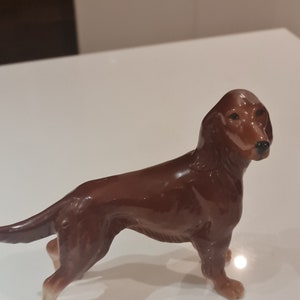 Vintage Melba Ware England Irish Setter - Vintage Porcelain Irish Setter by Melba Ware England - Vintage Ceramic Irish Setter Figurine