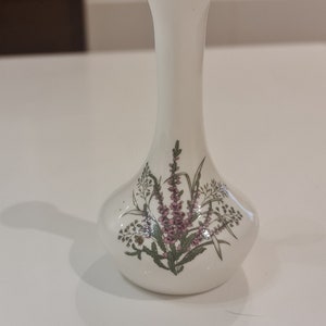 Flower of Scotland, St. Andrews Pottery Fine Bone China Bud  vase