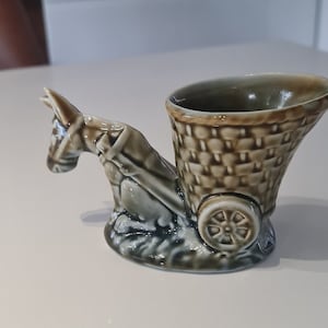 Wade Irish Donkey and Cart Planter blauw/groen