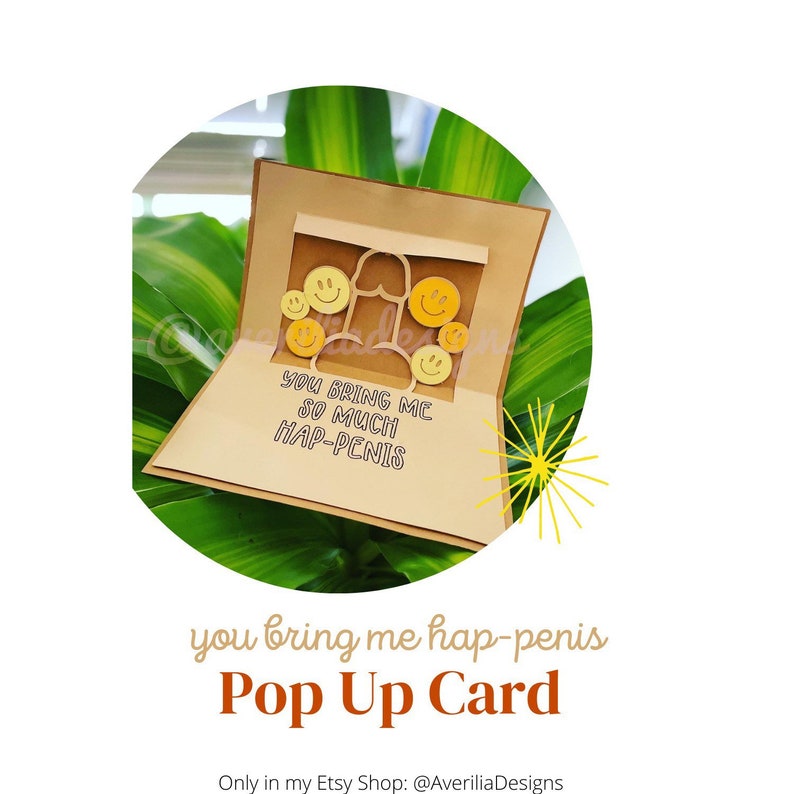 You Bring Me so Much hap-penis Penis Pop up Card Dirty Humor Funny ...