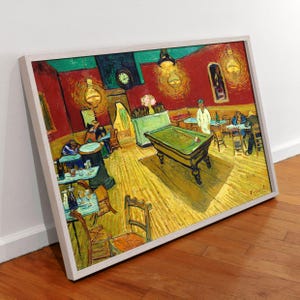 The Night Cafe, Vincent Van Gogh Reproduction Wall Art,The Night Cafe Poster, Dinning Room Wall Decor, Coffee Room Wall Decoration,Gift Idea