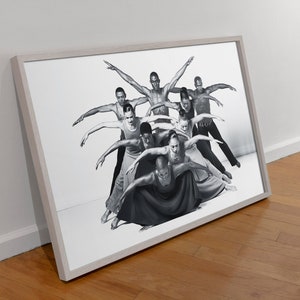 Alvin Ailey Dance Theater, American Dance Theater in Ailey's « Revelations » affiche d'art mural, impression d'affiche de danse moderne pour décoration d'intérieur