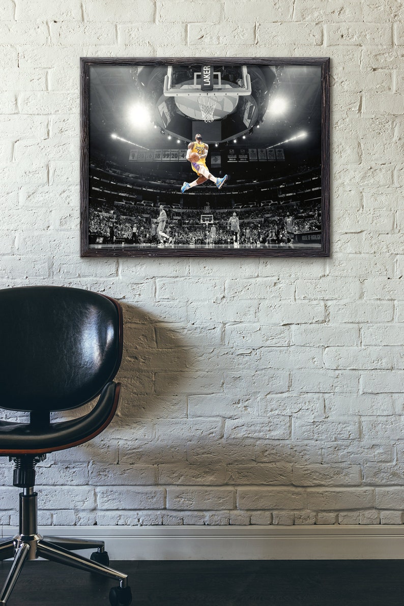 Lebron James Poster Wall Art Print Nba Star Lebron James High Quality Lebron James Poster Wall Art Print Nba Star Lebron James High Quality