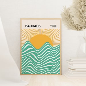 Bauhaus Poster Print, Bauhaus Wall Art, Bauhaus Wall Decor, BauhausModern Wall Art Print.