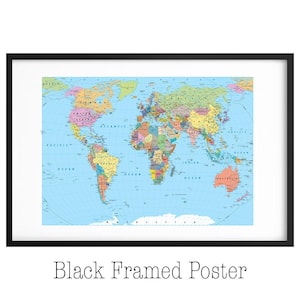National Geographic World Executive Map: Art Quality Print Bild 10