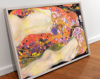 Klimt Water Serpents II Print: Famous Painting Wall Art