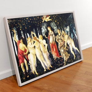 Sandro Botticelli Primavera (1479) Canvas Gallery Wrapped, Giclee Wall Art Print, Sandro Botticelli Poster Print, Renaissance Fine Art