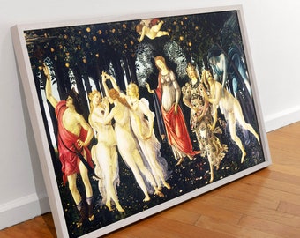 Botticelli Primavera Renaissance Art Print: Gallery Wrapped Canvas