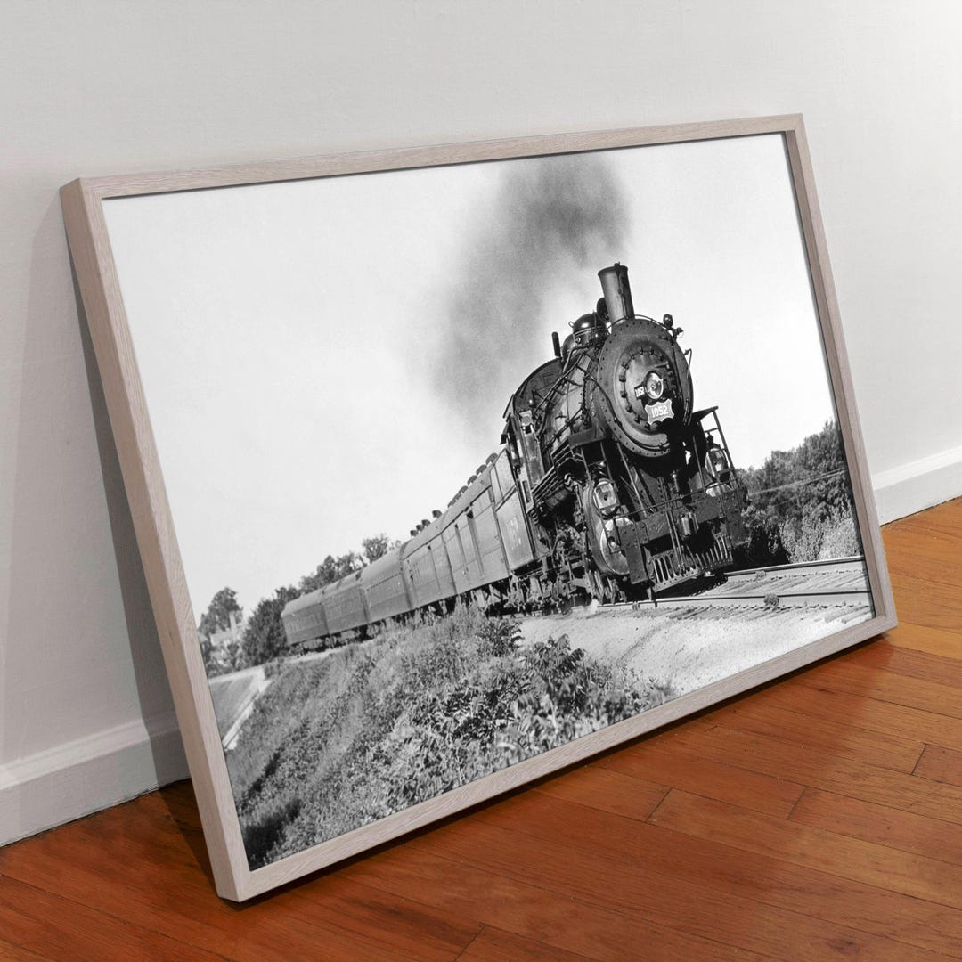 Vintage Steam Locomotive Canvas Art: Union Pacific Train Poster - Etsy