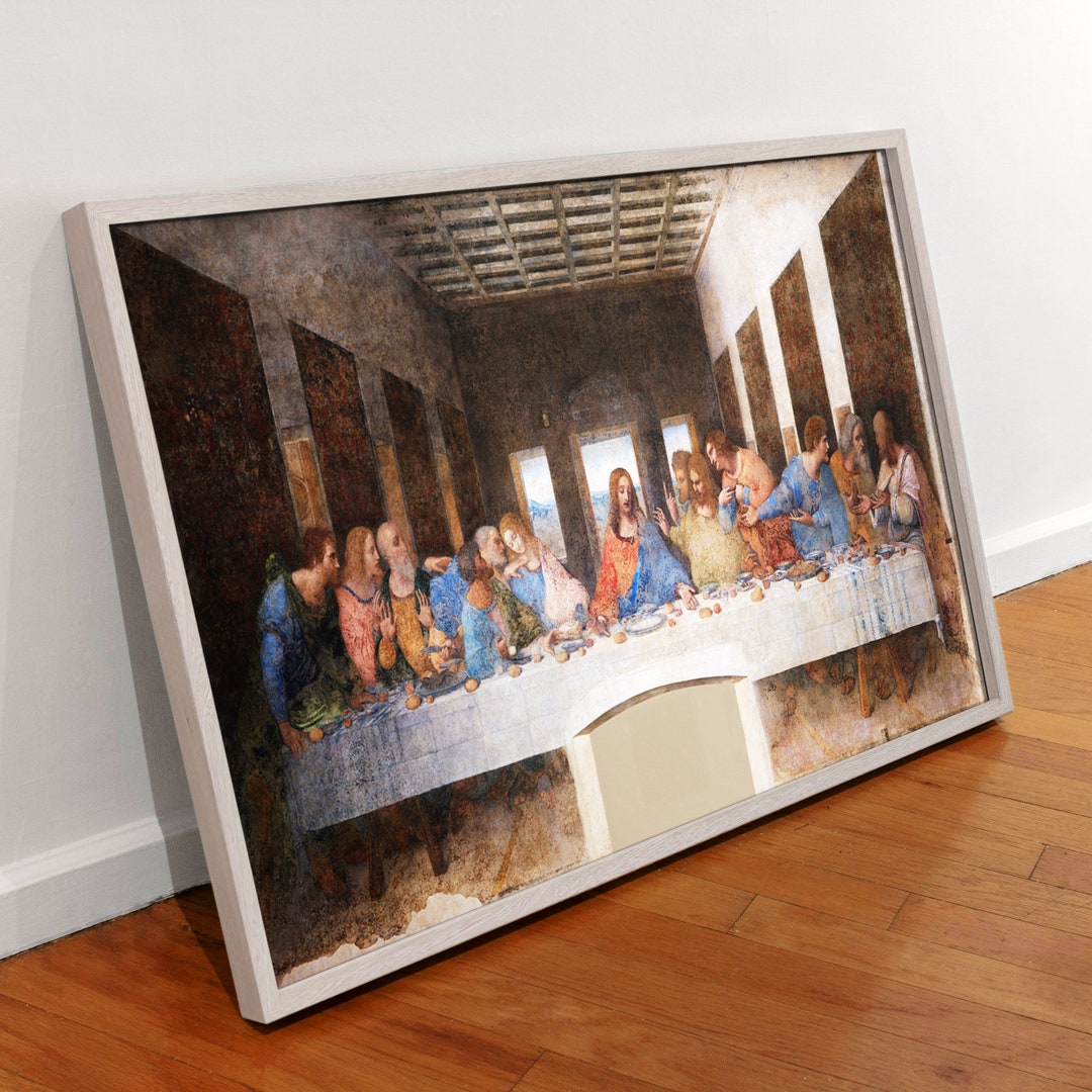 The Last Supper Canvas Art: Leonardo Da Vinci Reproduction Poster - Etsy