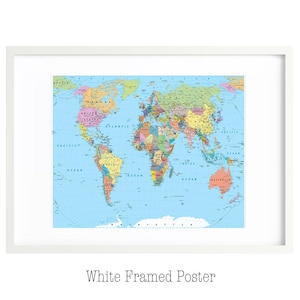 National Geographic World Executive Map: Art Quality Print Bild 12