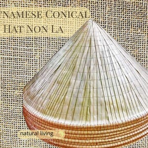 Vietnamese Conical Hat Non La – Bamboo Sun Hat – Asian Rice Hat – Festival Hat – Sustainable Summer Hat