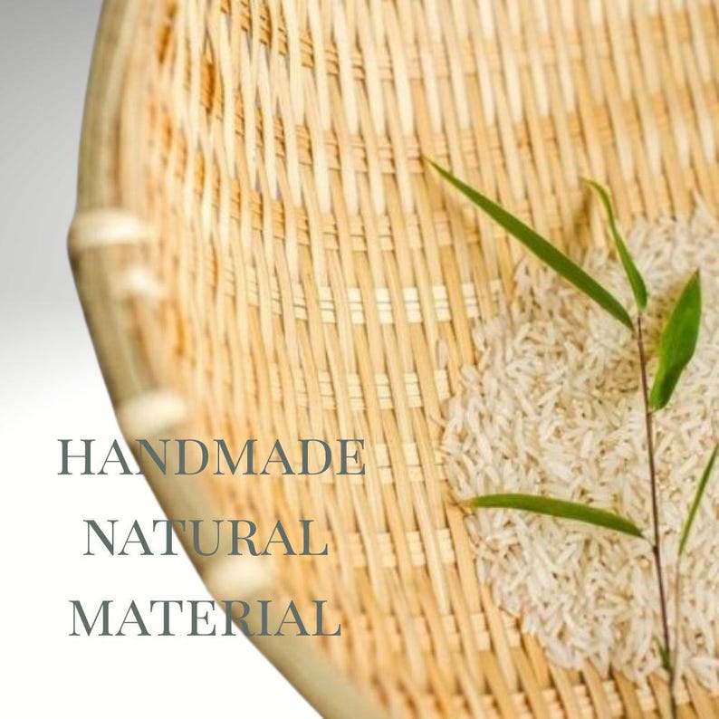 Bamboo Kitchen Strainer Set – Rice Washing Basket – Natural Bamboo ...
