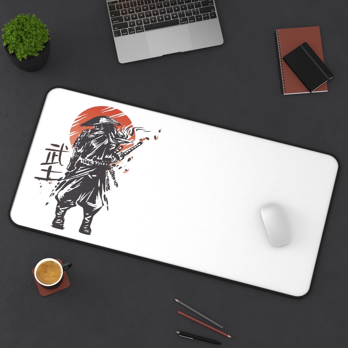 Samurai Japan Mouse Pad Gaming Mousepad Large Mousepad Desk Etsy