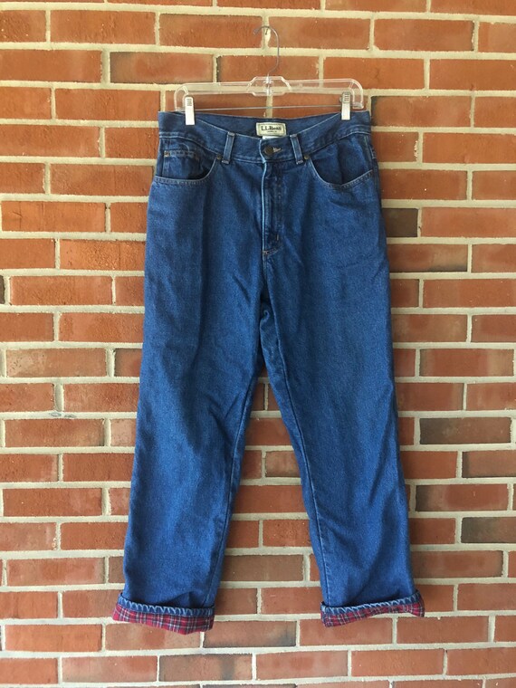 LL Bean Flannel lined jeans - 32” waist - image 2