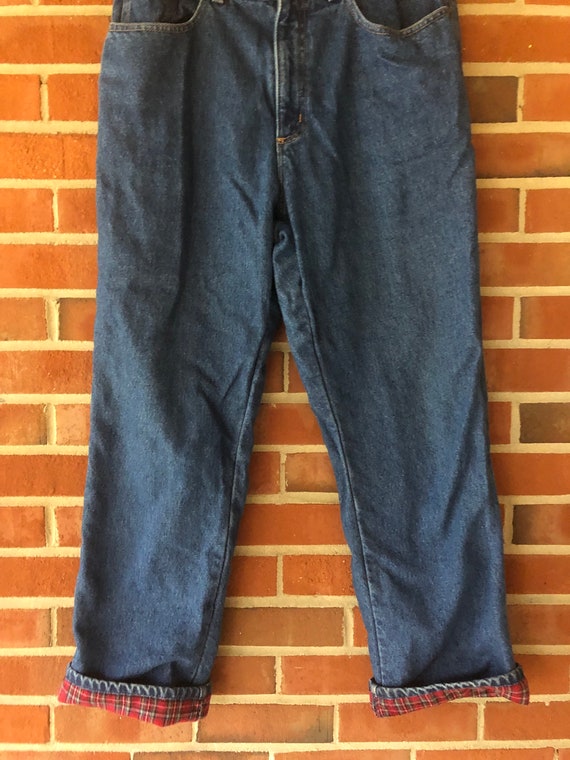 LL Bean Flannel lined jeans - 32” waist - image 3
