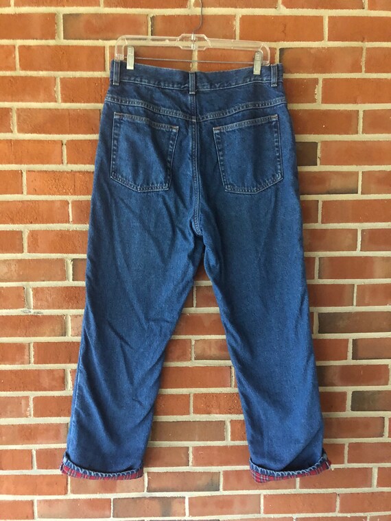 LL Bean Flannel lined jeans - 32” waist - image 6