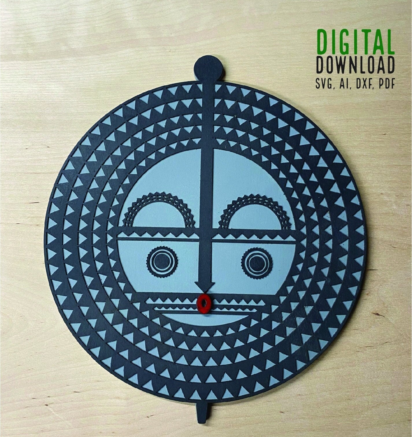 African Tribal Bobo Mask Wall Art Digital Download Vector File. LASER ...