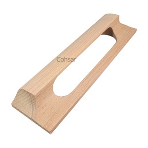 Modern cabinet pulls, Wood cabinet Pull, cabinet door handles, beach wood furniture handle