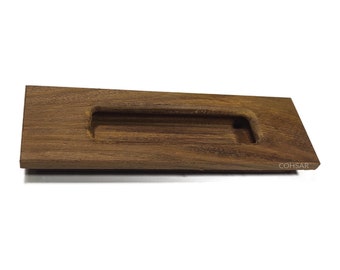 Dark Wood recessed door handles for flush door and closet, sliding door