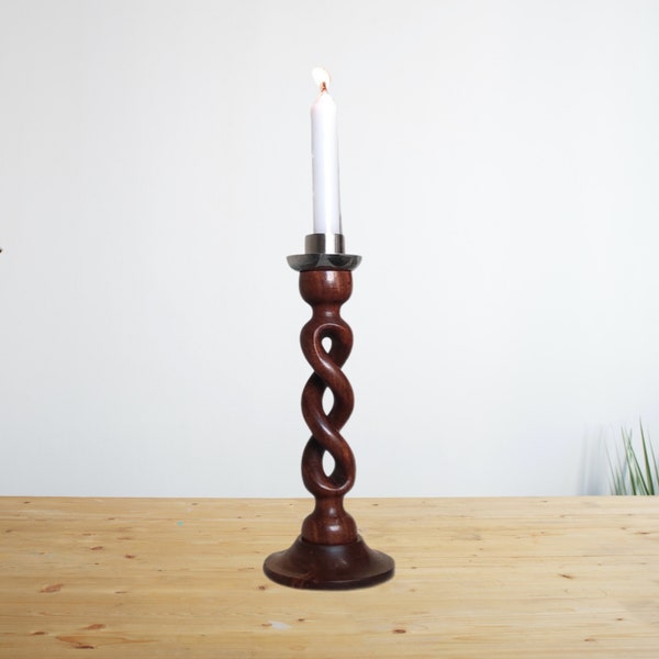 Wooden Candle Holder Etsy