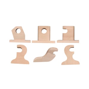 Handcrafted Wooden Brackets for Curtain Rods & Towel Rods - Pack of 1 piece